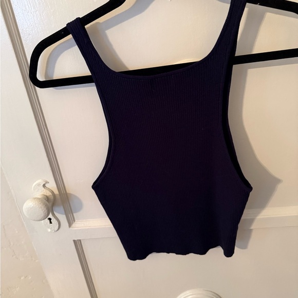 STAUD Deep Blue Ribbed Tank Top - Picture 2 of 2